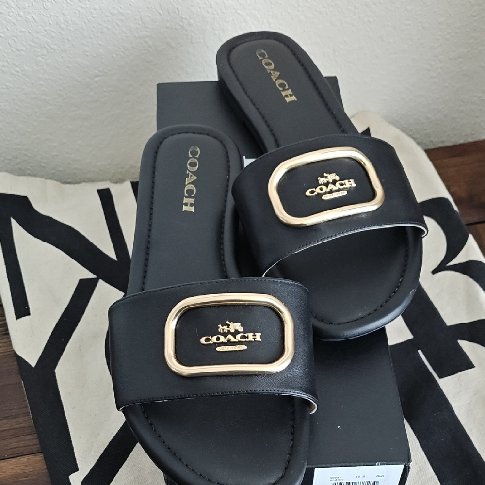 Coach - Evy Leather Sandals